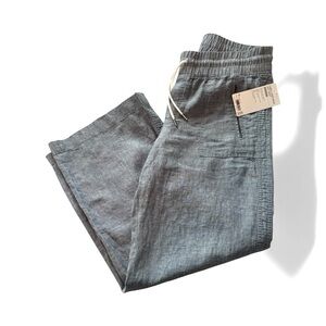 NWT Athleta Wide Leg Cabo Linen Pants Size 12
